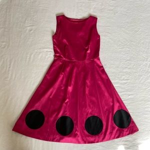 Oscar De La Renta Fushia Colored A-line Dress